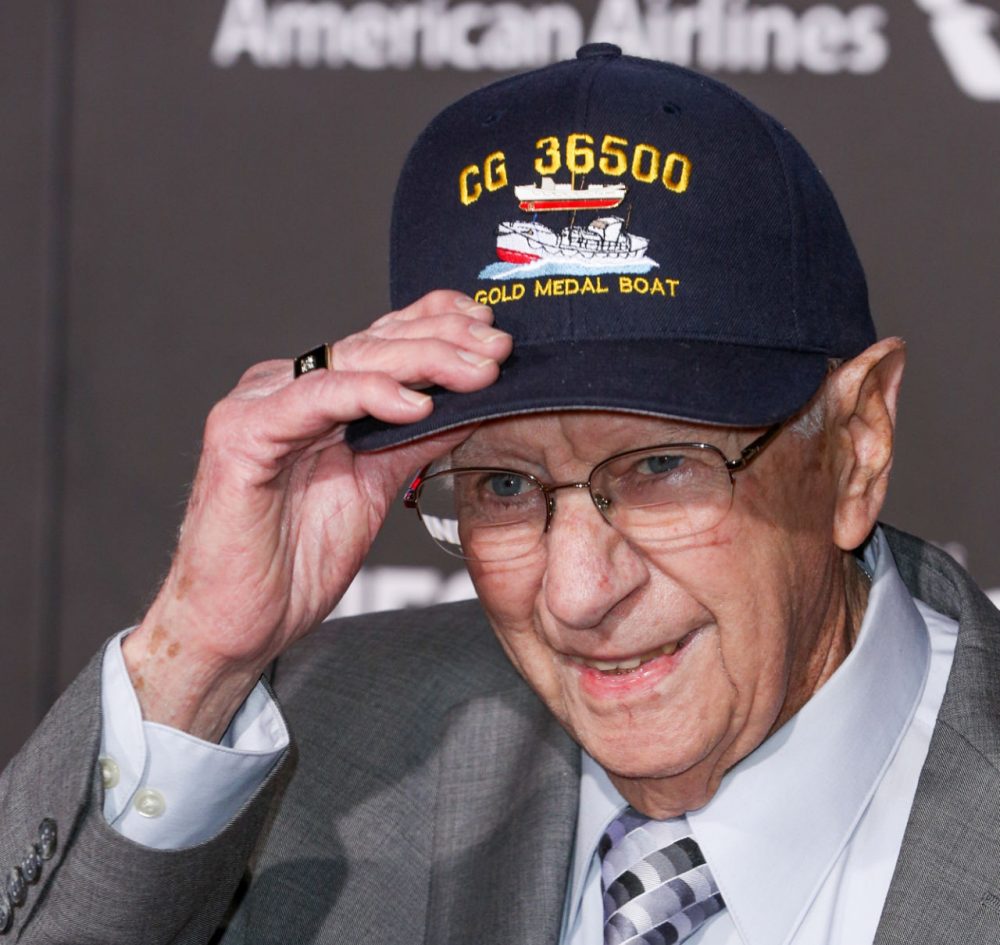 Andy Fitzgerald was a junior engineer on the Coast Guard craft that rescued the tanker S.S. Pendleton in 1952. (Rich Fury/Invision/AP)
