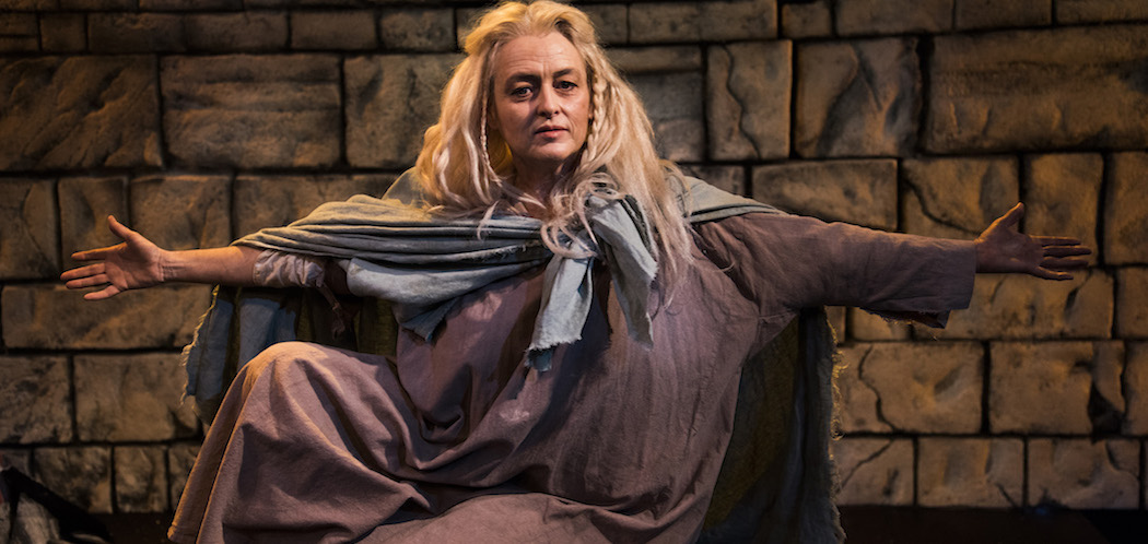Paula Langton in "The Testament of Mary." (Courtesy Andrew Brilliant/New Rep)