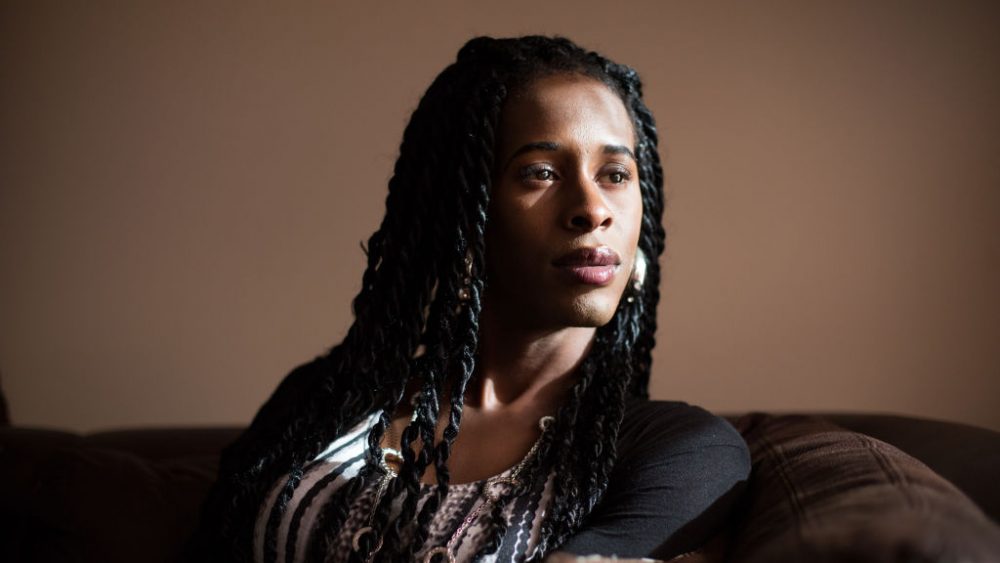 Chastity Bowick tells STAT that she began her gender transition at 19, but she knew she wanted to be a mom long before that. (Kayana Szymczak for STAT)
