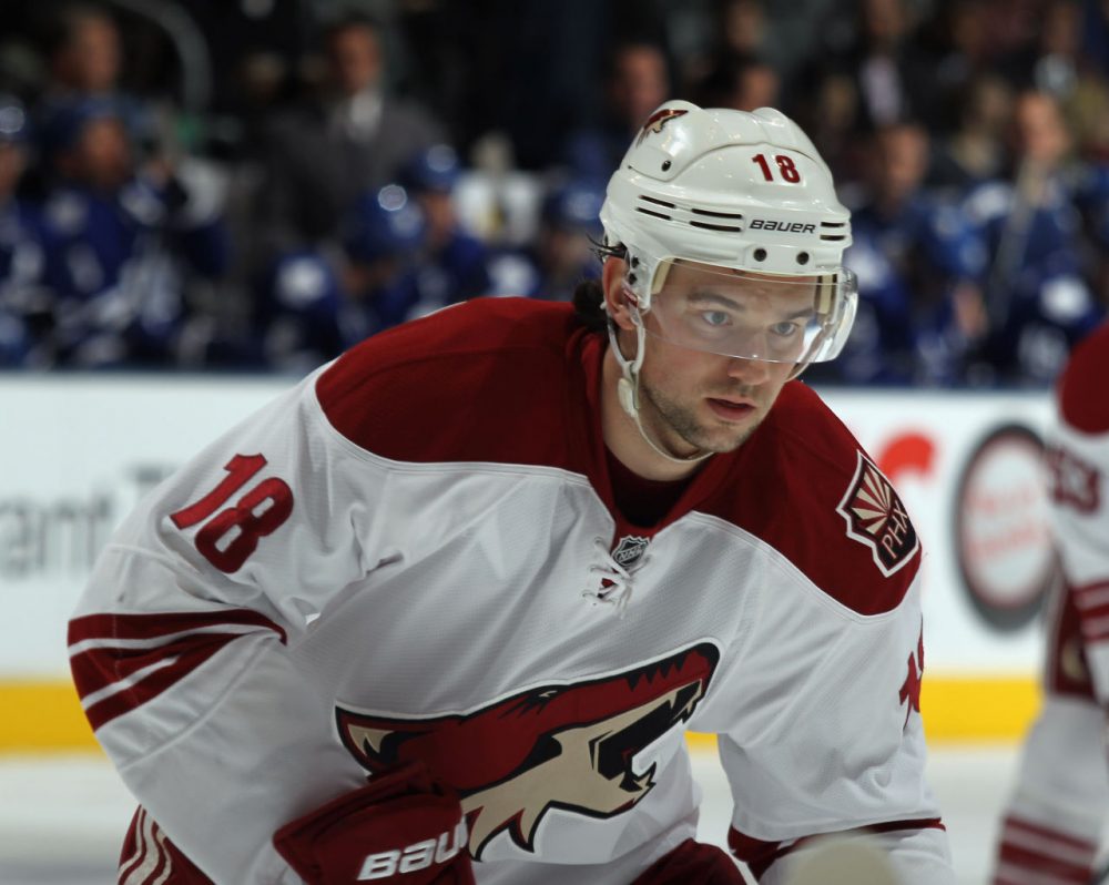 Patrick O'Sullivan overcame his father’s abuse to reach the NHL -- then retired to treat his trauma. (Bruce Bennett/Getty Images)