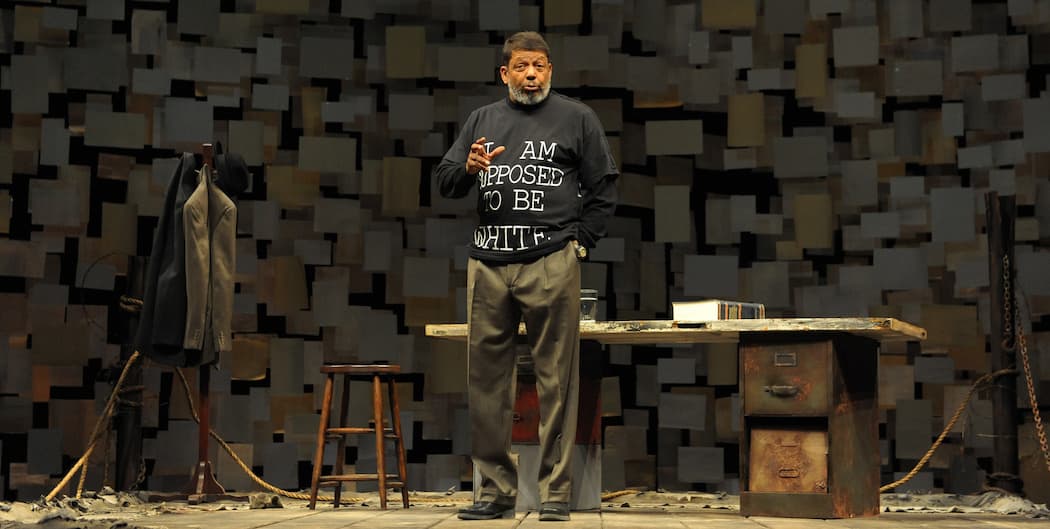 Eugene Lee as the playwright in "How I Learned What I Learned." (Courtesy Josh Lamkin Photography/ Huntingon Theatre Company)