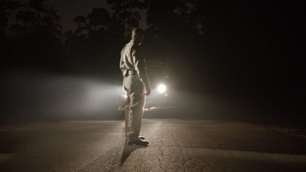 A still from the film "The Example," about a black couple and their young son who are trying to flee the 1943 race riots. (examplemovie.com)