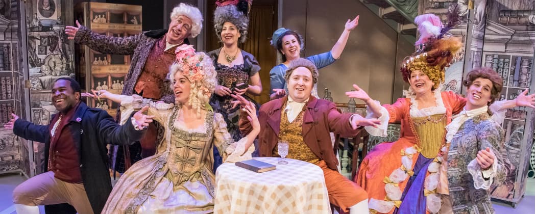 Cast of the Actors' Shakespeare Project's production of "The School for Scandal." (Courtesy Stratton McCrady/Actors’ Shakespeare Project)