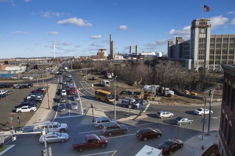 If you drive to work, you probably know exactly where the bottlenecks are. Here's one for a lot of people: the Sullivan Square traffic circle. (Jesse Costa/WBUR)