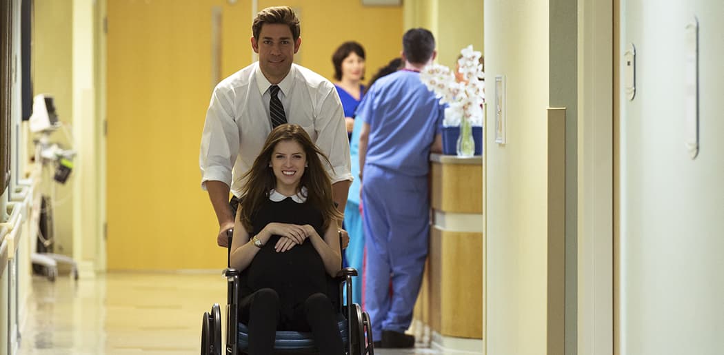 John Krasinski, pictured here with Anna Kendrick, directed and stars in "The Hollars," which opens the Independent Film Festival Boston. (Courtesy IFFBoston)