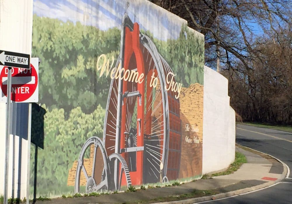 Welcome to Troy, New York, a city of about 50,000 people on the eastern bank of the Hudson River. (Jill Ryan/Here & Now)