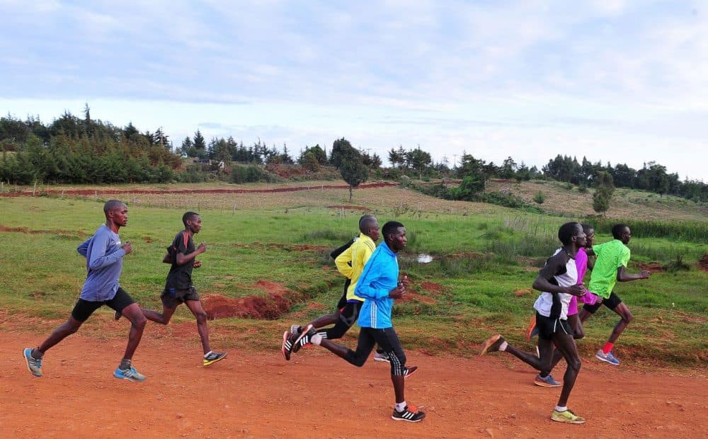 Kenyan athletes run during a training session in Iten in the Rift Valley, 329 kms north of Nairobi, on January 13, 2016.
The scandal gripping athletics promises to worsen with the publication of a second explosive report on January 14 targeting corrupt "scumbags" and a leaked blood database that could have worldwide ramifications for track and field. The second report by the World Anti-Doping Agency (WADA) independent commission is understood to include shocking revelations of endemic corruption within IAAF and leading athletics federations other than Russia, such as track powerhouses Kenya. (Simon Maina/AFP/Getty Images)