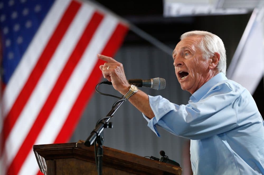 Former Kentucky Gov. Steve Beshear speaks at the Fancy Farm picnic August 2, 2014 in Fancy Farm, Kentucky. (Win McNamee/Getty Images)