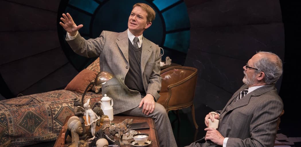 Shelley Bolman and Joel Colodner in New Rep's "Freud's Last Session" (Courtesy Andrew Brilliant/Brilliant Pictures)