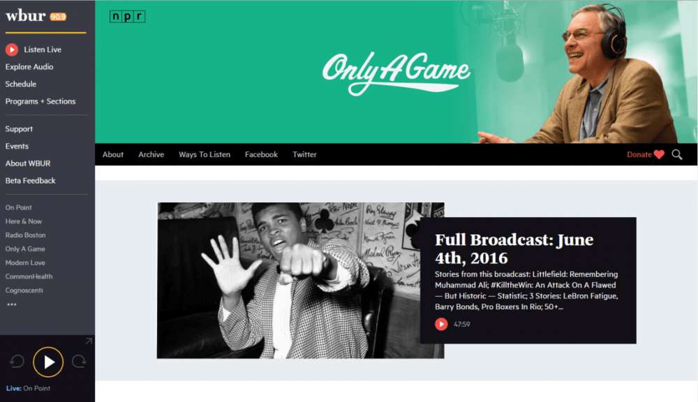 Check out the soon-to-launch new homepage for Only A Game!