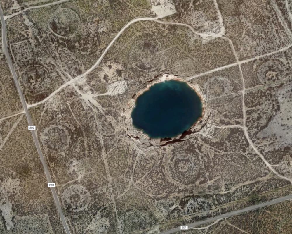 Near Wink Texas The Sink Holes Are Getting Bigger And