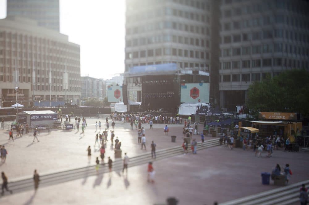 Boston Calling before the festivities got underway in May 2016. (Joe Difazio/WBUR)