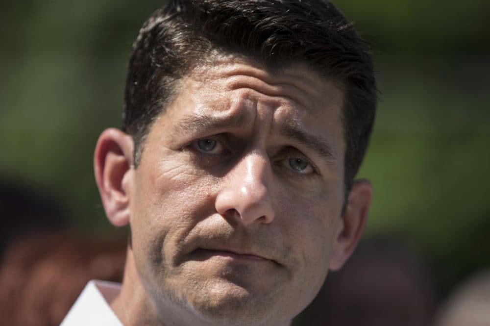 In answer to a reporter's question, House Speaker Paul Ryan of Wis. said Donald Trump's comments about an American-born judge of Mexican heritage are the "textbook definition of a racist comment," during a news conference about his agenda to relieve poverty in America, Tuesday, June 7, 2016, in Washington. But Ryan, who endorsed Trump only last week after a lengthy delay, went on to say: "But do I believe Hillary Clinton is the answer? No, I do not." (J. Scott Applewhite/AP)