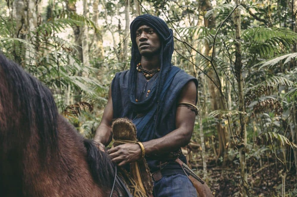 In the History Channel remake of the 1977 miniseries "Roots," , Malachi Kirby stars as Kunta Kinte. (Courtesy History Channel)