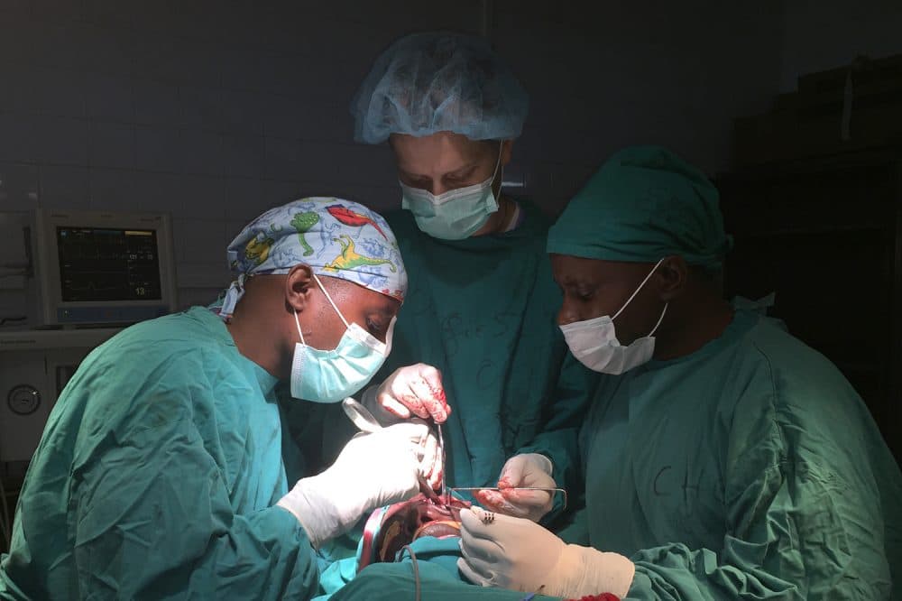 Surgery in Rwanda (Courtesy of Dr. David Shaye)