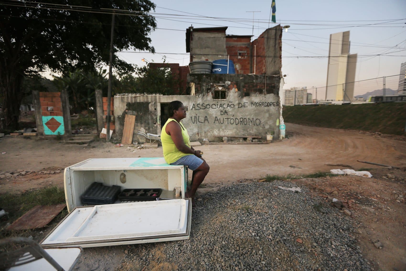 Vila Autodromo, a favela in Rio de Janeiro, was razed in preparation for this month's Olympics. (Mario Tama/Getty Images)