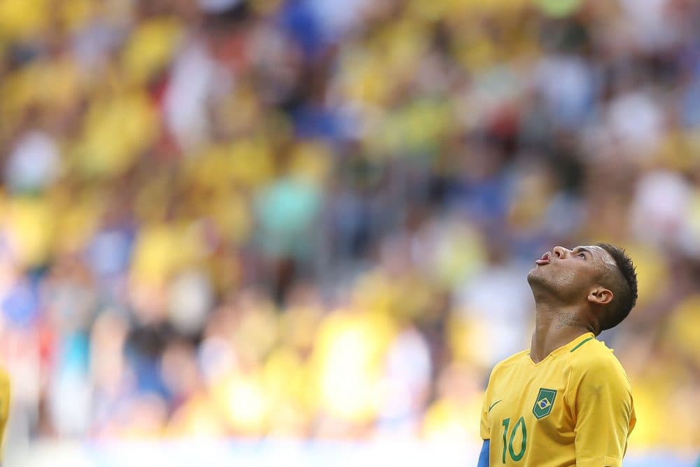 Neymar will lead the charge for Brazil's Olympic soccer squad, which has a chance to put the team's harrowing World Cup 2014 exit in the past. (Celso Junior/Getty Images)
