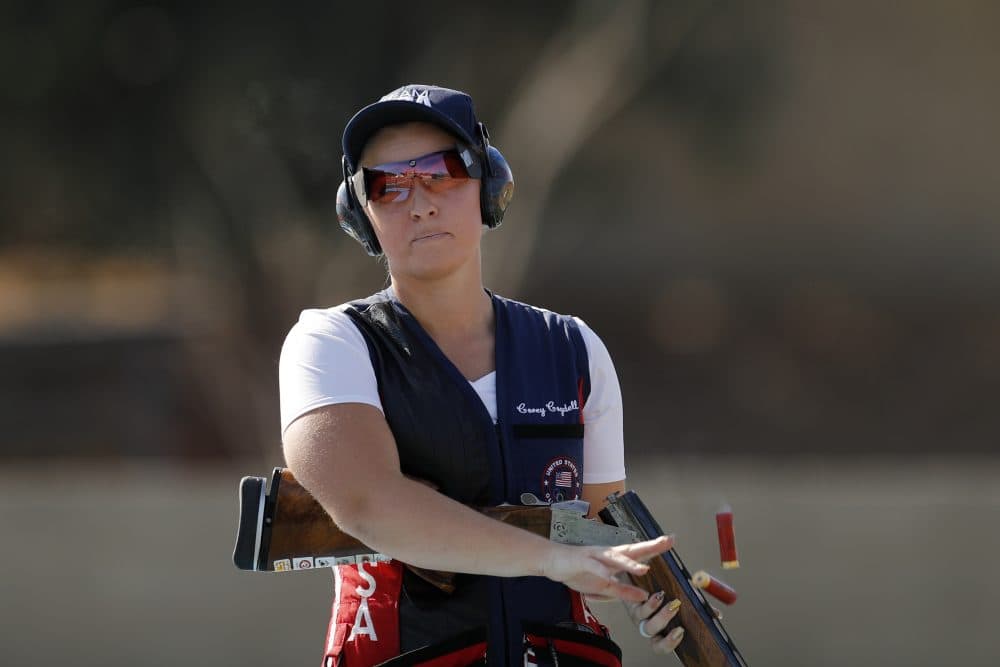 Corey Cogdell-Unrein took bronze in trapshooting last Sunday. (AP Photo/Hassan Ammar)
