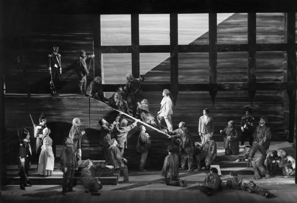 A British opera company performing a stage production of Beethoven's "Fidelio" at Sadler's Wells, London. (Denis De Marney/Getty Images)