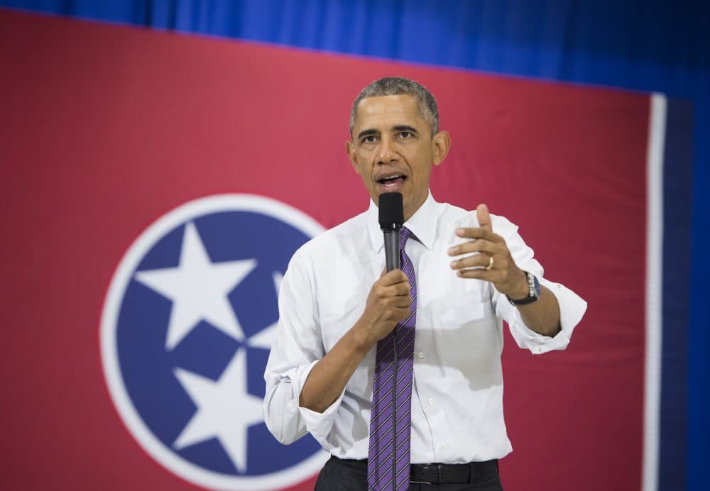 President Barack Obama speaks about the Affordable Care Act in Nashville in July 2015. (Saul Loeb/AFP/Getty Images)