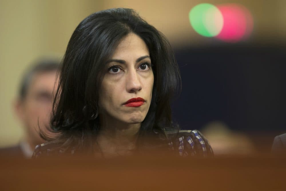 Huma Abedin is pictured on Oct. 22, 2015 on Capitol Hill. (Carolyn Kaster/AP)