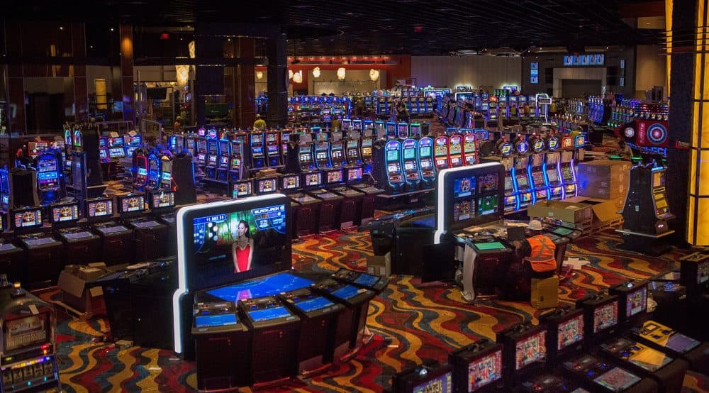 Plainridge Park Casino in Plainville, pictured here just before it opened in 2015, holds the state's only slots parlor license. The developer behind Question 1 wants to change that. (Jesse Costa/WBUR)