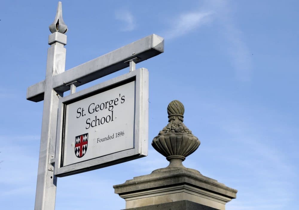 A new report details widespread abuse at St. George's School in Middletown, Rhode Island. (Steven Senne/AP)