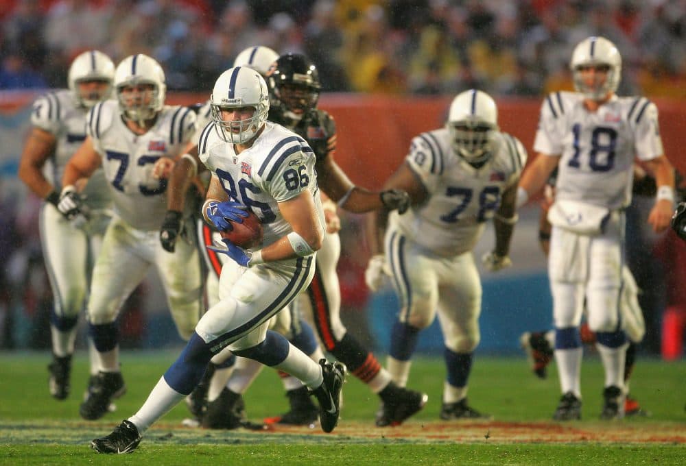 "At times, everybody at the table remembers an event, and I kinda sit there in my own quietness," former Colts tight end Ben Utecht says. (Doug Pensinger/Getty Images)