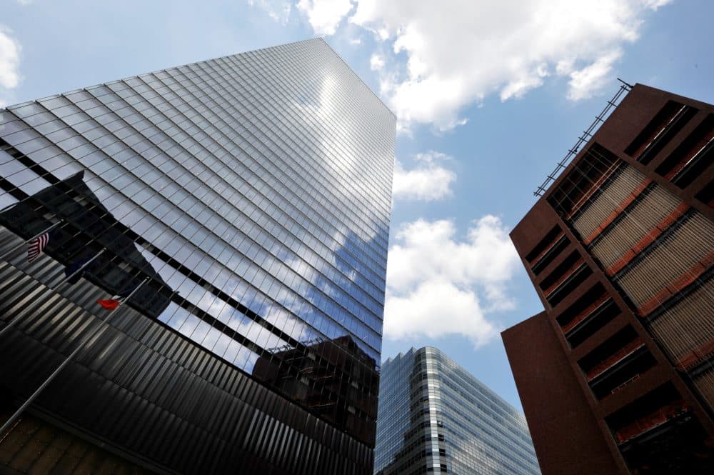 Building at 7 World Trade Center (right) on Aug. 8, 2011 in New York. (Stan Honda/AFP/Getty Images)