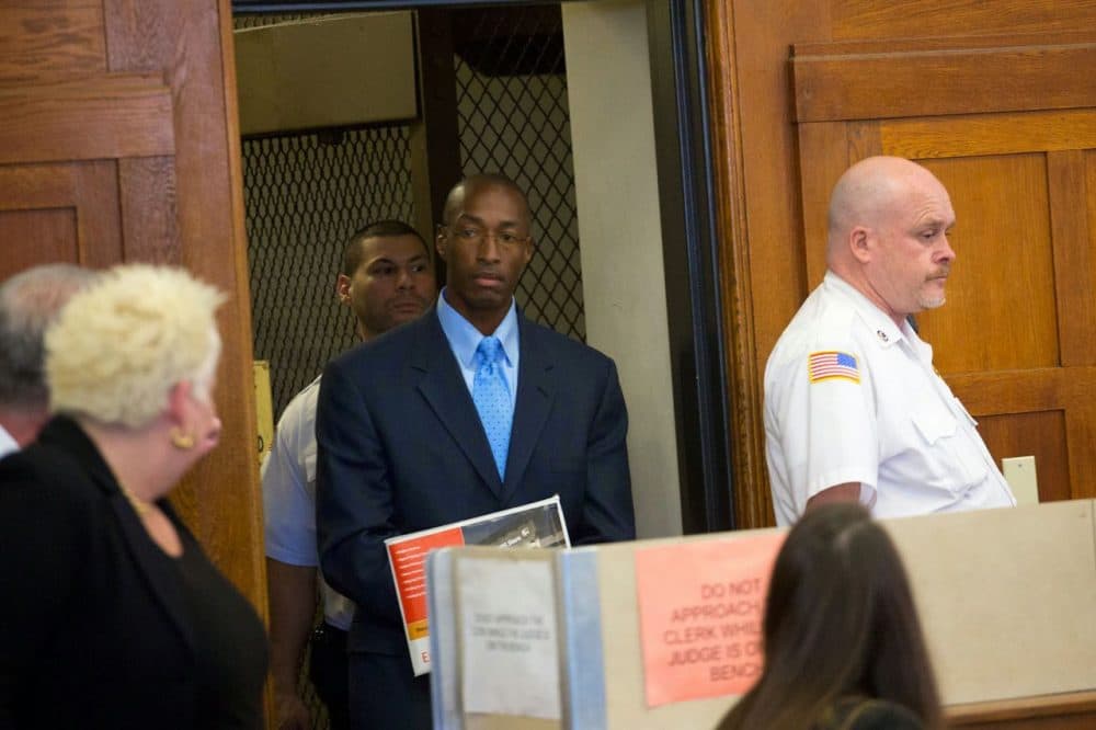 After a judge ordered a new trial earlier this year, Sean Ellis was released on bail after spending 22 years in prison for a murder he insists he did not commit. The state's highest court is upholding the lower judge's order that Ellis can have a new trial. (Jesse Costa/WBUR)