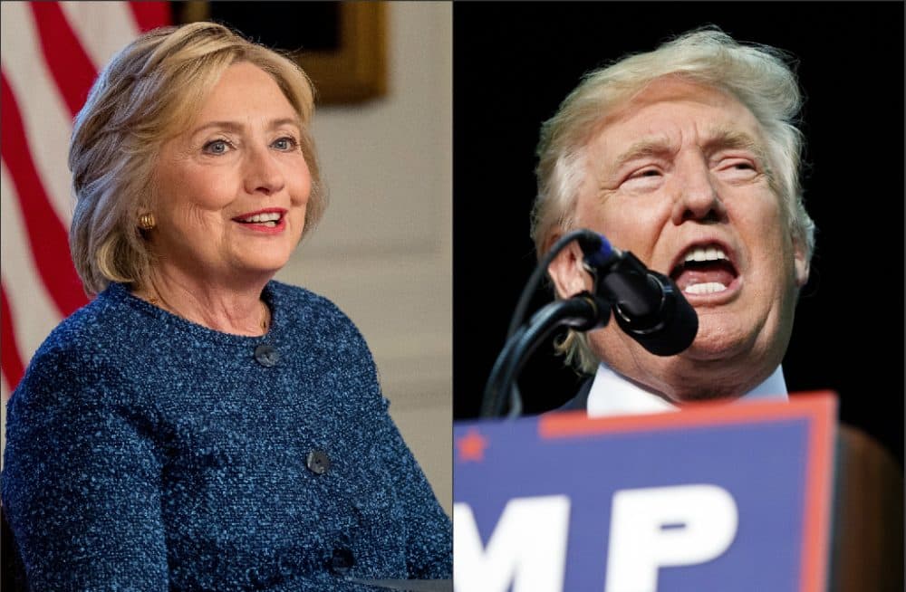 Democratic presidential candidate Hillary Clinton, left, and Republican presidential candidate Donald Trump, right. (AP photos)