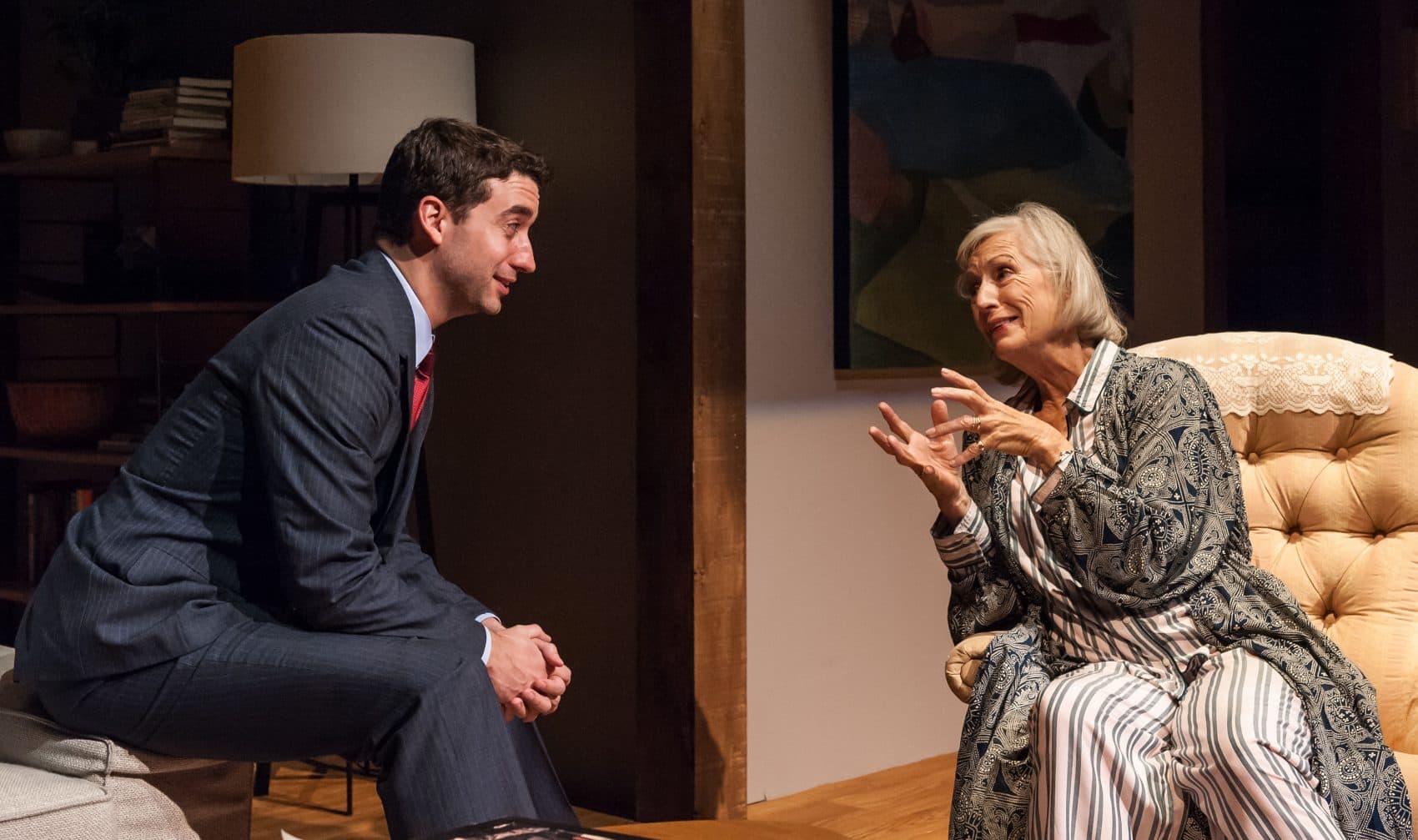 Alejandro Simoes and Sarah deLima in "Majorie Prime." (Courtesy A.R. Sinclair Photography/Central Square Theater)
