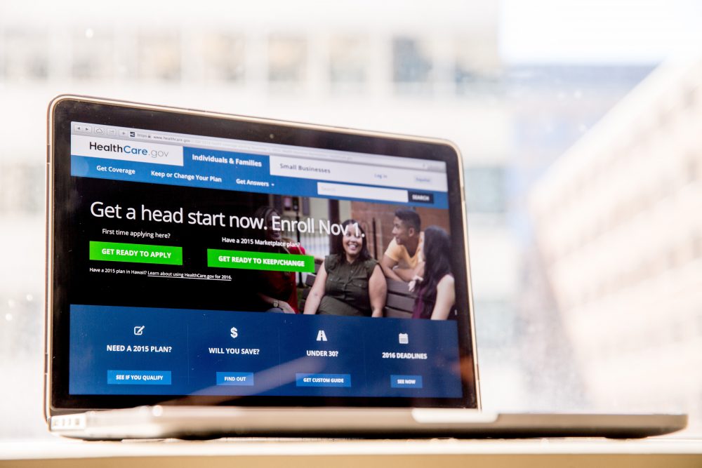 In this Oct. 6, 2015, file photo, the HealthCare.gov website, where people can buy health insurance, is displayed on a laptop screen in Washington, D.C. About 9 in 10 Americans now have health insurance, more than at any time in history. "Obamacare" remains divisive, and premiums for next year are rising sharply in many communities. (Andrew Harnik, File/AP)