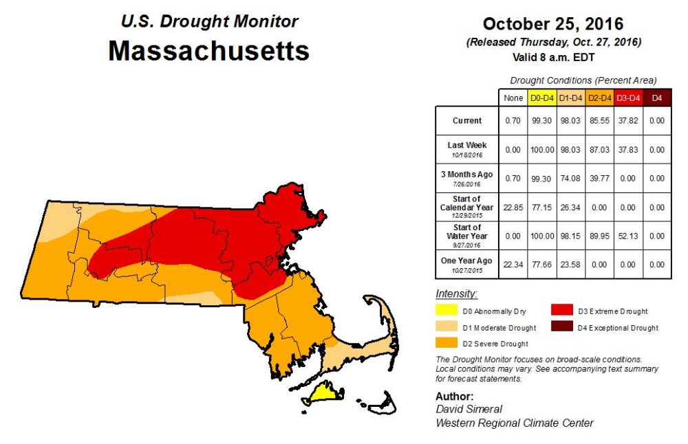 In Late October, Massachusetts' Drought Finally Lessens — Just A Drop ...