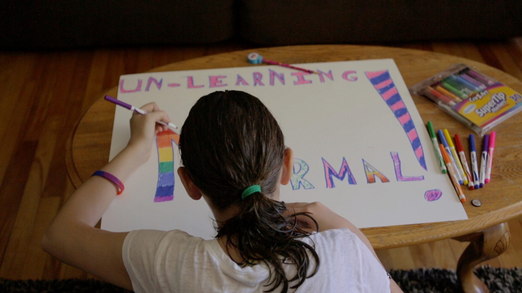 Michelle Smith spreads her "Unlearning Normal" message in the film. (Courtesy Sarah Ginsberg/filmmakers)