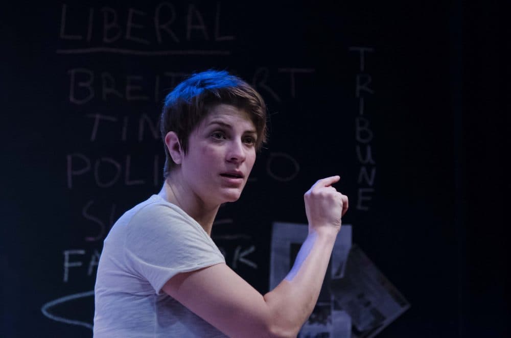 Georgia Lyman in "The Atheist." (Courtesy Kalman Zabarsky/Boston Playwrights' Theatre)