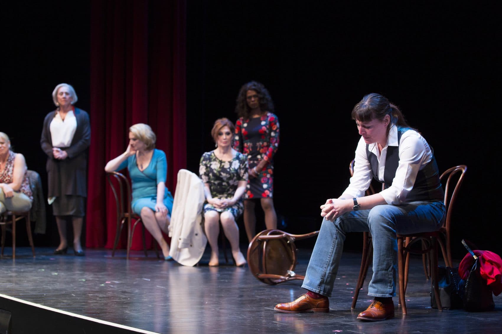 The cast of "Trans Scripts." (Courtesy Gretjen Helene Photography/American Repertory Theater)