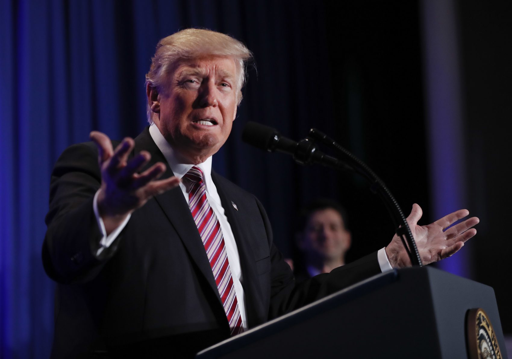 President Trump Addresses Border Wall Affordable Care Act At GOP