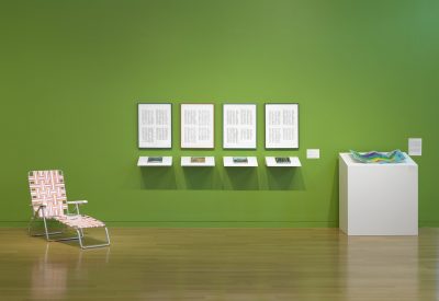Carly Glovinski's art at the DeCordova Museum. (Courtesy of Carroll and Sons)