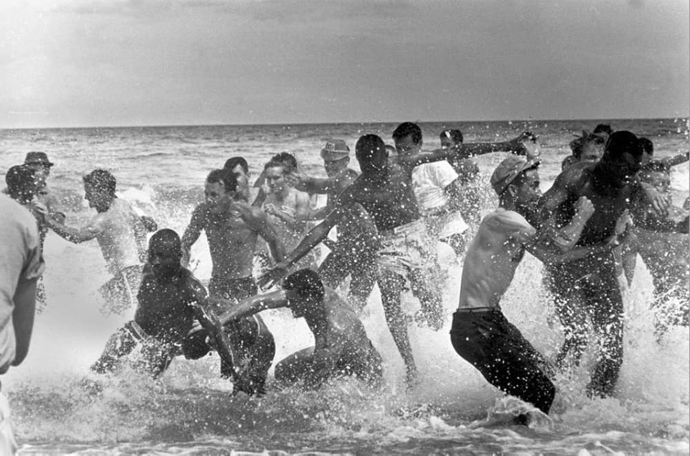 Protesters take to St. Augustine beach in Florida in 1964. (Courtesy Clennon L. King)