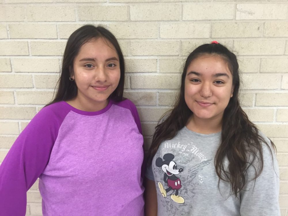 Jazmin Cruz (left), 15, and Jainny Leos, 18, both picked Zumba, a dance fitness class, for their Genius Time because they’re passionate about health. They say that family members suffer from diabetes and they want to combat chronic illness in their community through fitness. (Laura Isensee)