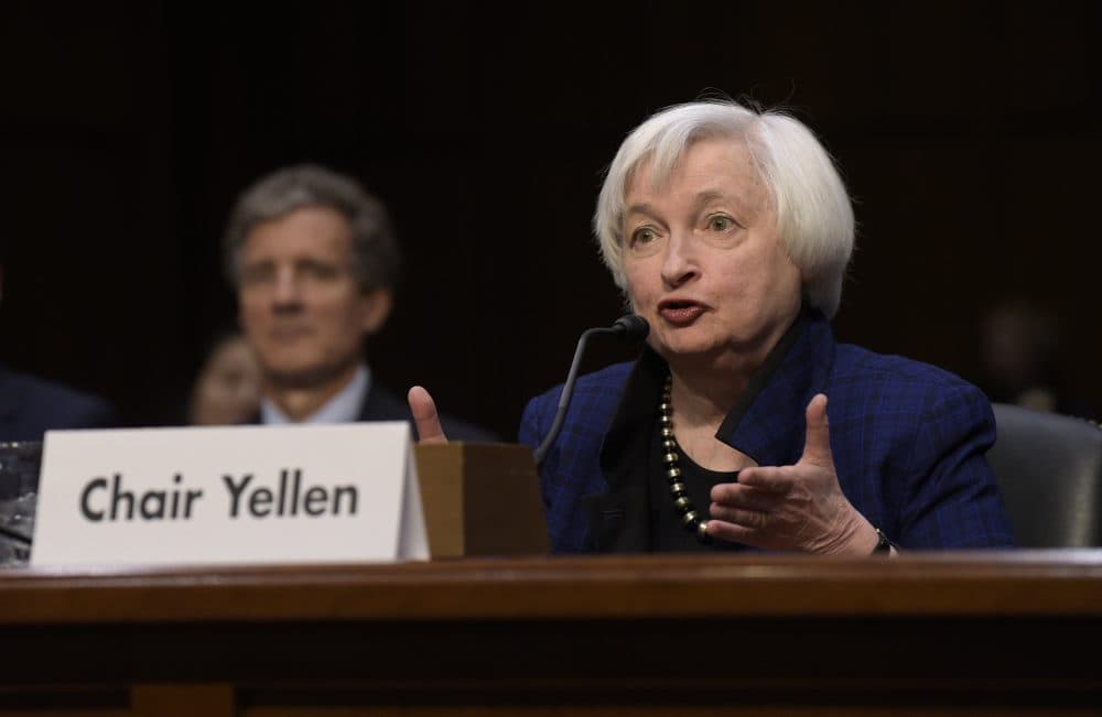 Federal Reserve Chair Janet Yellen testifies on Capitol Hill in Washington in 2016 before the Joint Economic Committee (Susan Walsh/AP Photo)