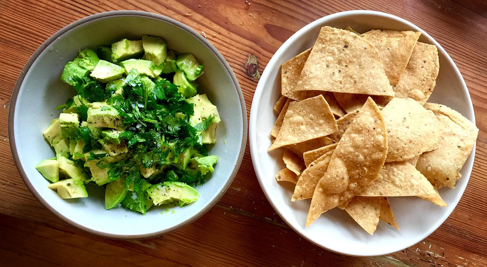 Kathy's chunky Oscar guacamole. (Kathy Gunst for Here & Now)