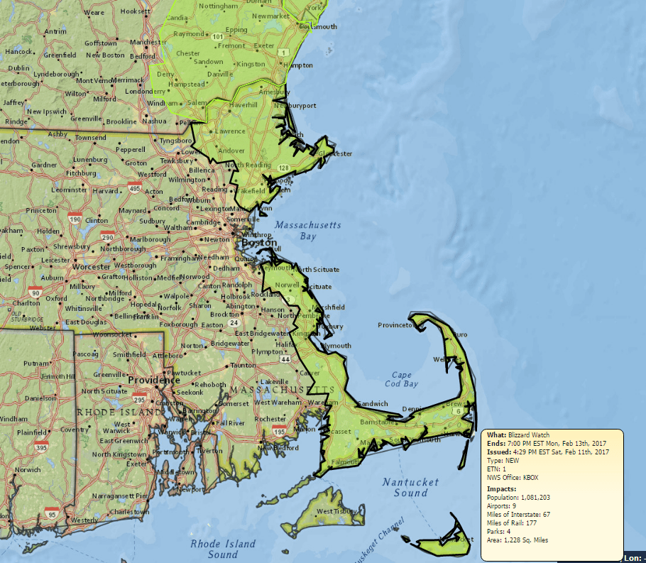 Map Of Massachusetts Coastline | Coastal Map World