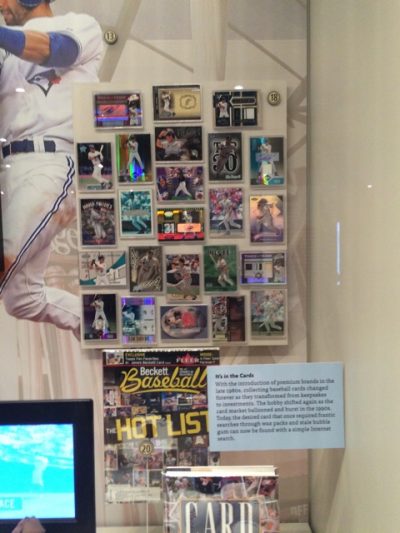 The Hall of Fame display of Jerry's cards. (Jerry Dworkin)