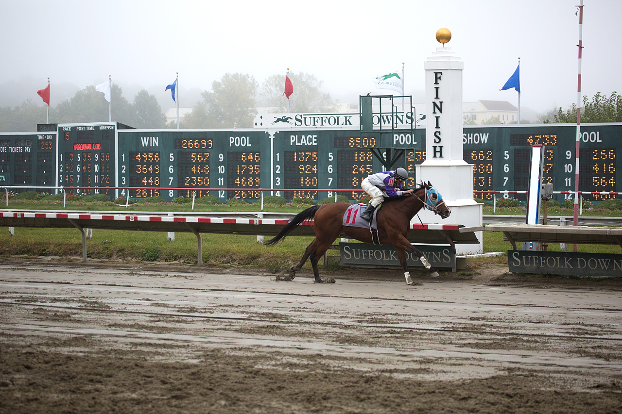 Suffolk Downs, in 2014 (Jesse Costa/WBUR)