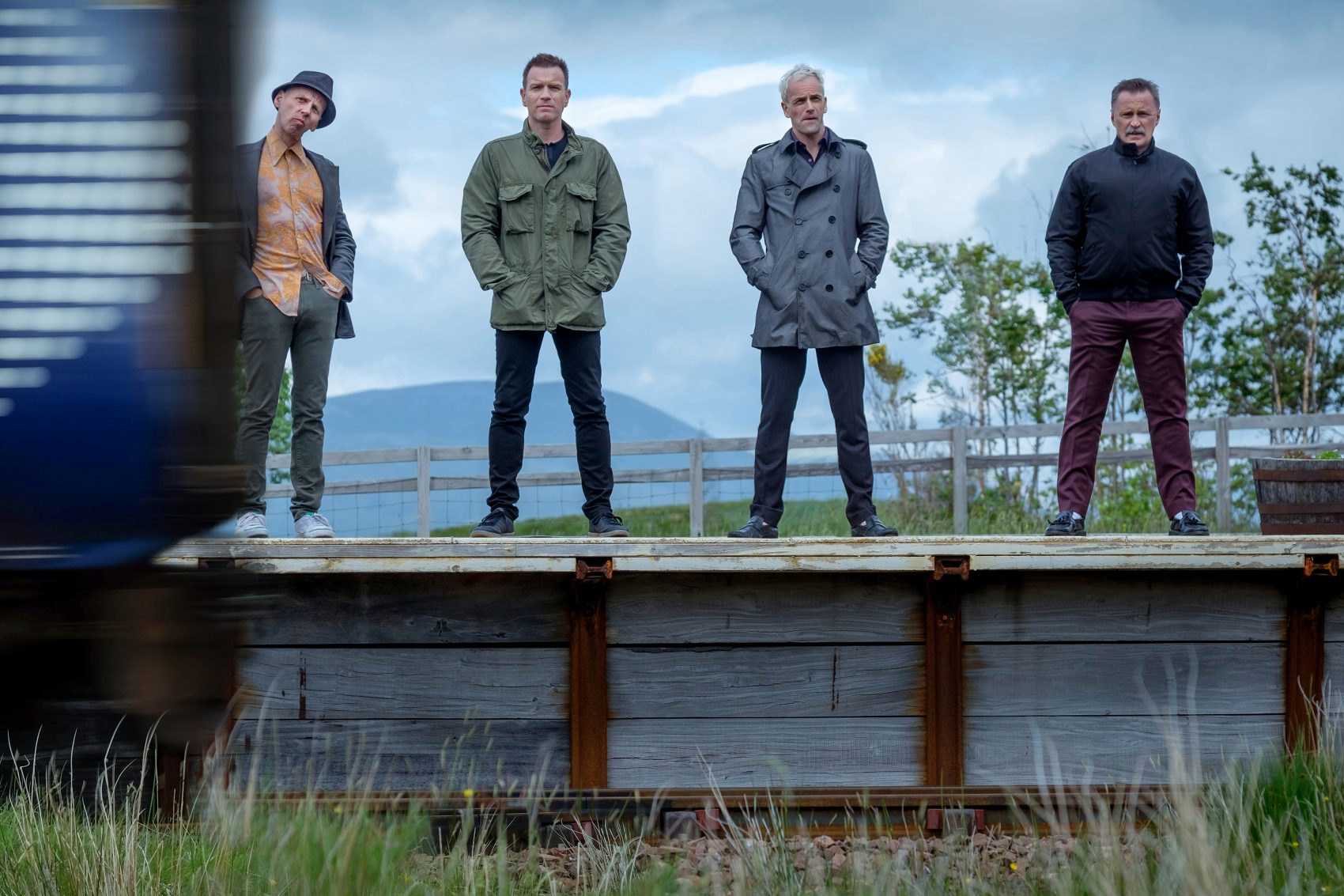 Mark Renton (Ewan McGregor), Spud (Ewen Bremner), Sick Boy (Jonny Lee Miller) and Begbie (Robert Carlyle) in "T2 Trainspotting." (Courtesy CTMG, Inc.)