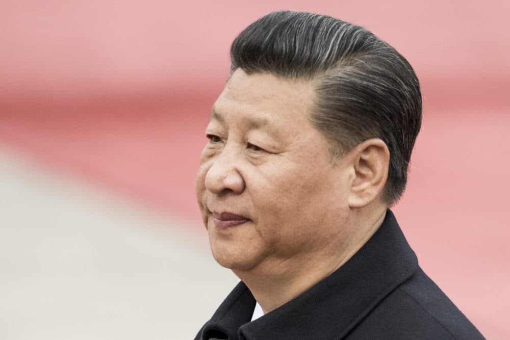 Chinese President Xi Jinping at the Great Hall of the People in Beijing on March 30, 2017. (Fred Dufour/AFP/Getty Images)