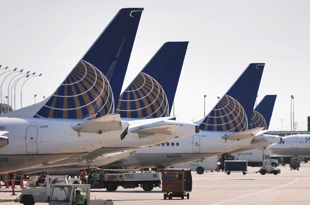United Airlines jets sit at gates at O'Hare International Airport. (Scott Olson/Getty Images)