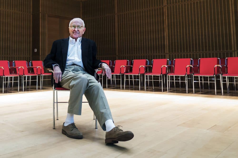 Scott Nickrenz in the Isabella Stewart Gardner Museum's Calderwood Hall. (Andrea Shea/WBUR)